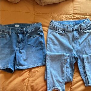 Old Navy Kids Light Blue Cropped Jeans